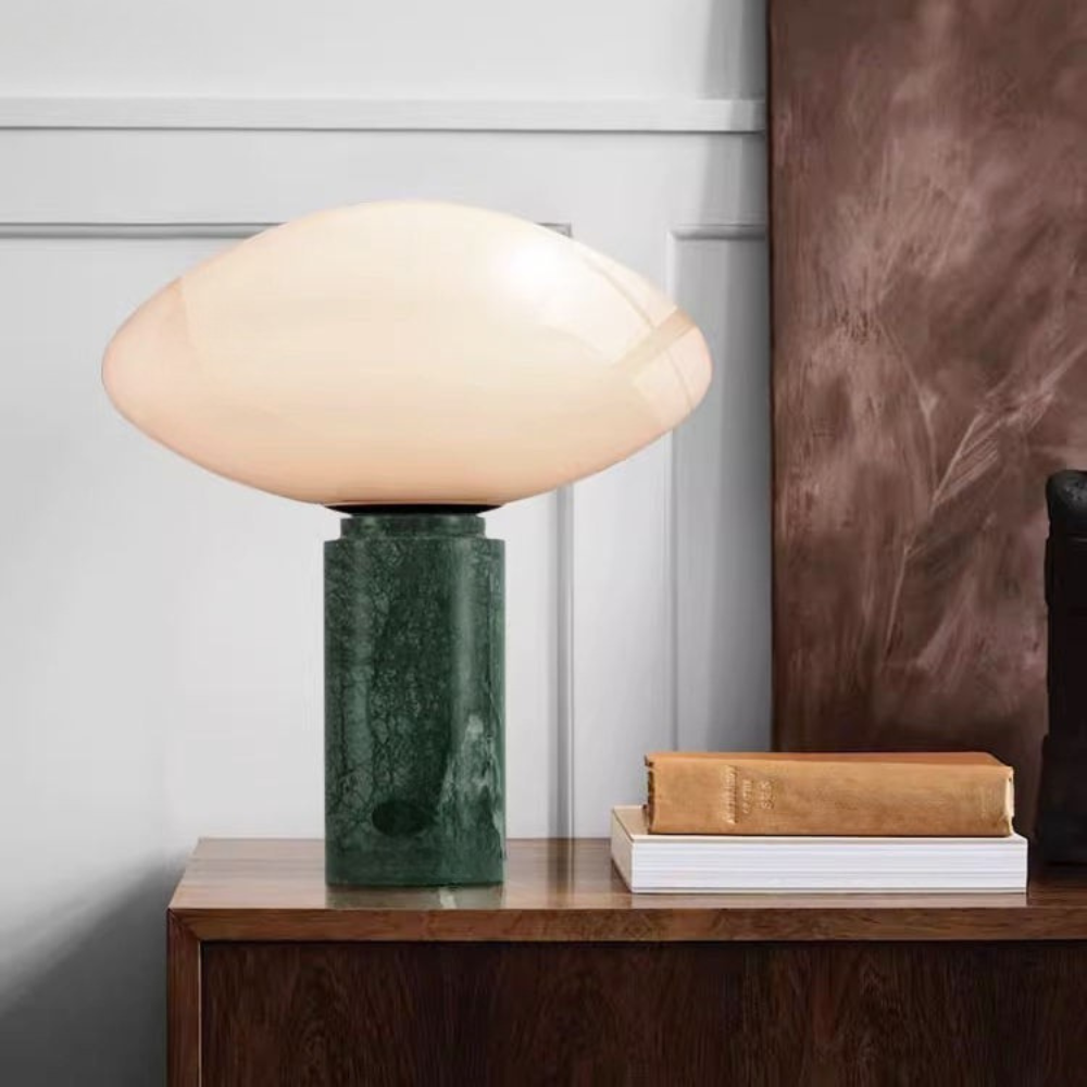 Glass Mushroom Table Lamp