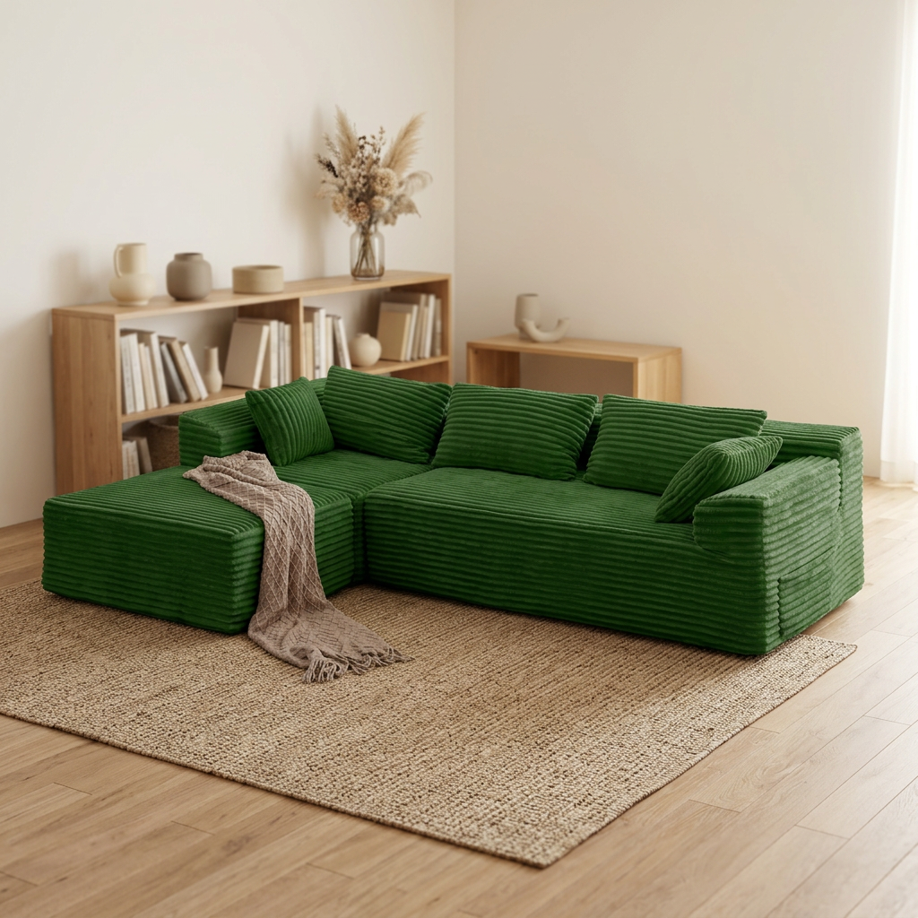 Chesterfield Emerald Velvet Sofa