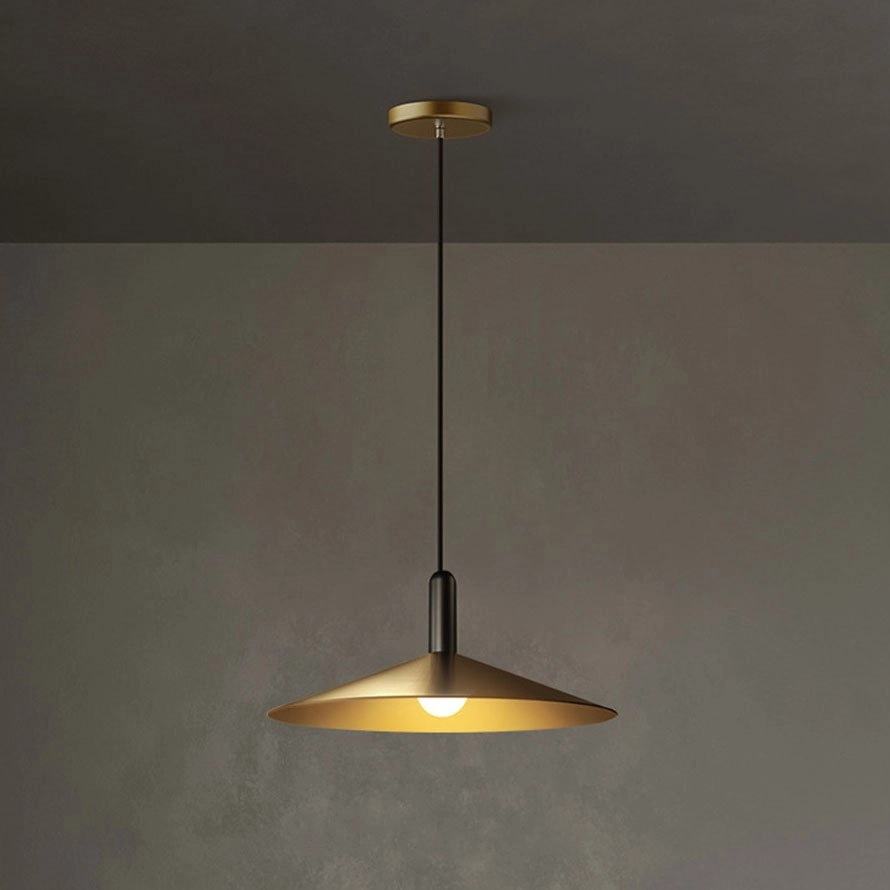Brass Cone Pendant Lamp