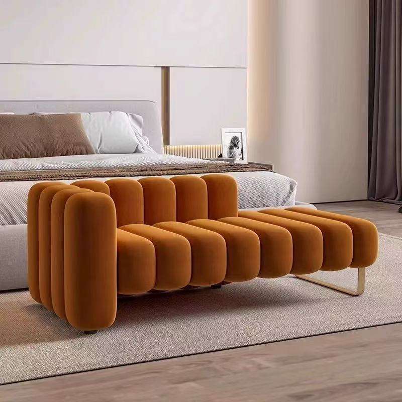 Velvet Bed-End Bench
