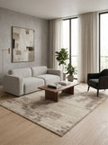 Hand-Knotted Wool Rug Beige