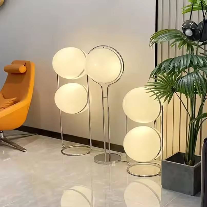 Opal Globe Floor Lamp