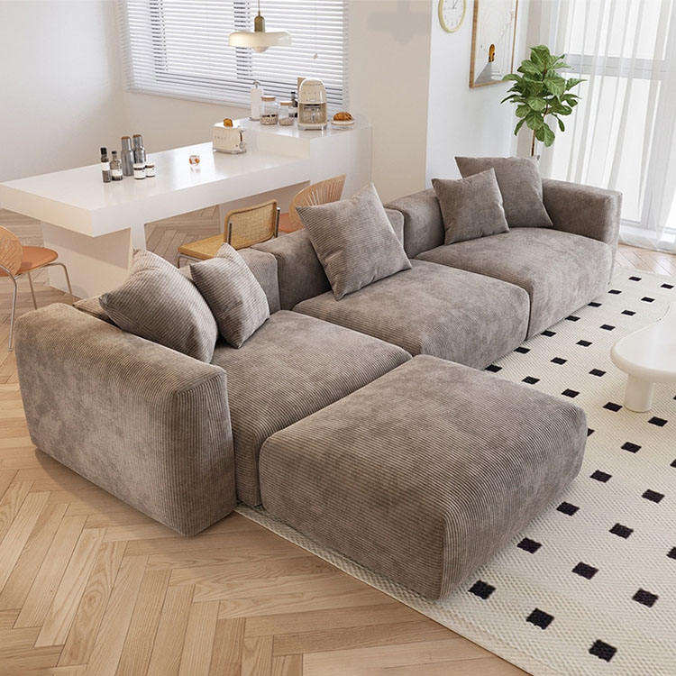 Borghese Curved Boucle Sofa