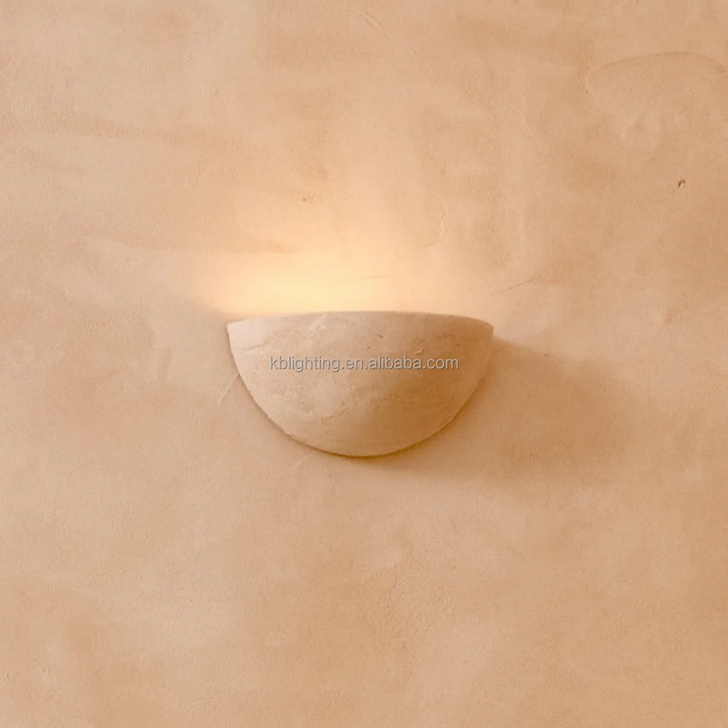 Plaster Dome Wall Sconce