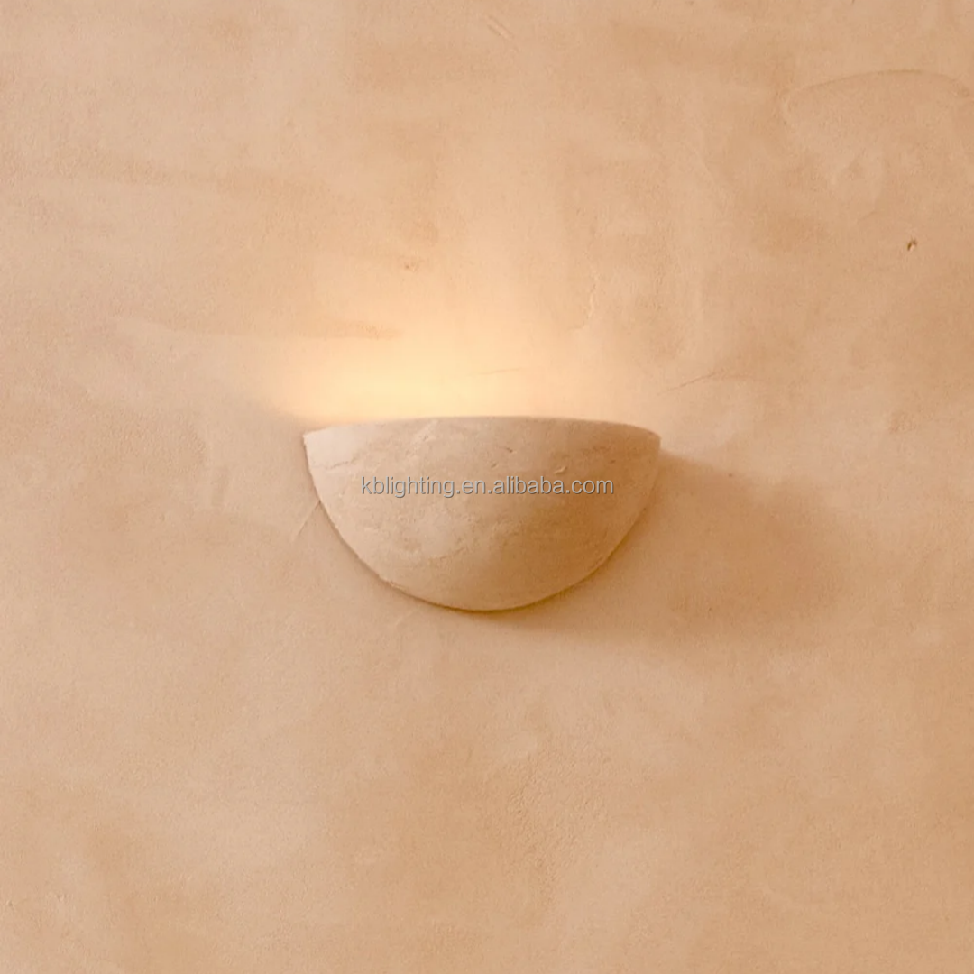 Plaster Dome Wall Sconce