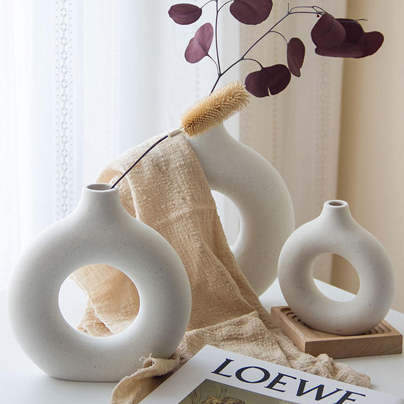 Artisan Ceramic Vase Set