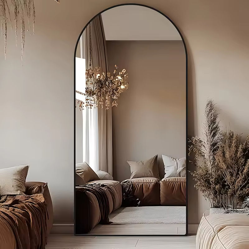 Full-Length Arch Floor Mirror