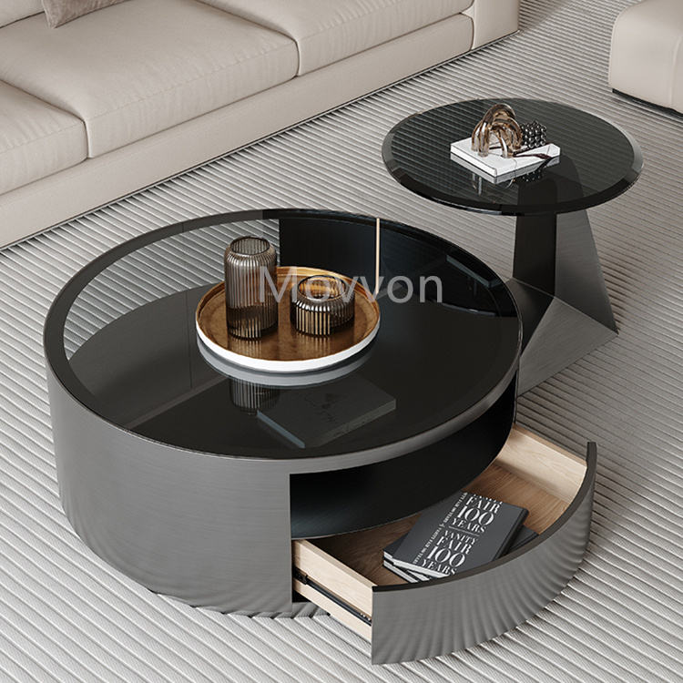 Curved Glass Coffee Table