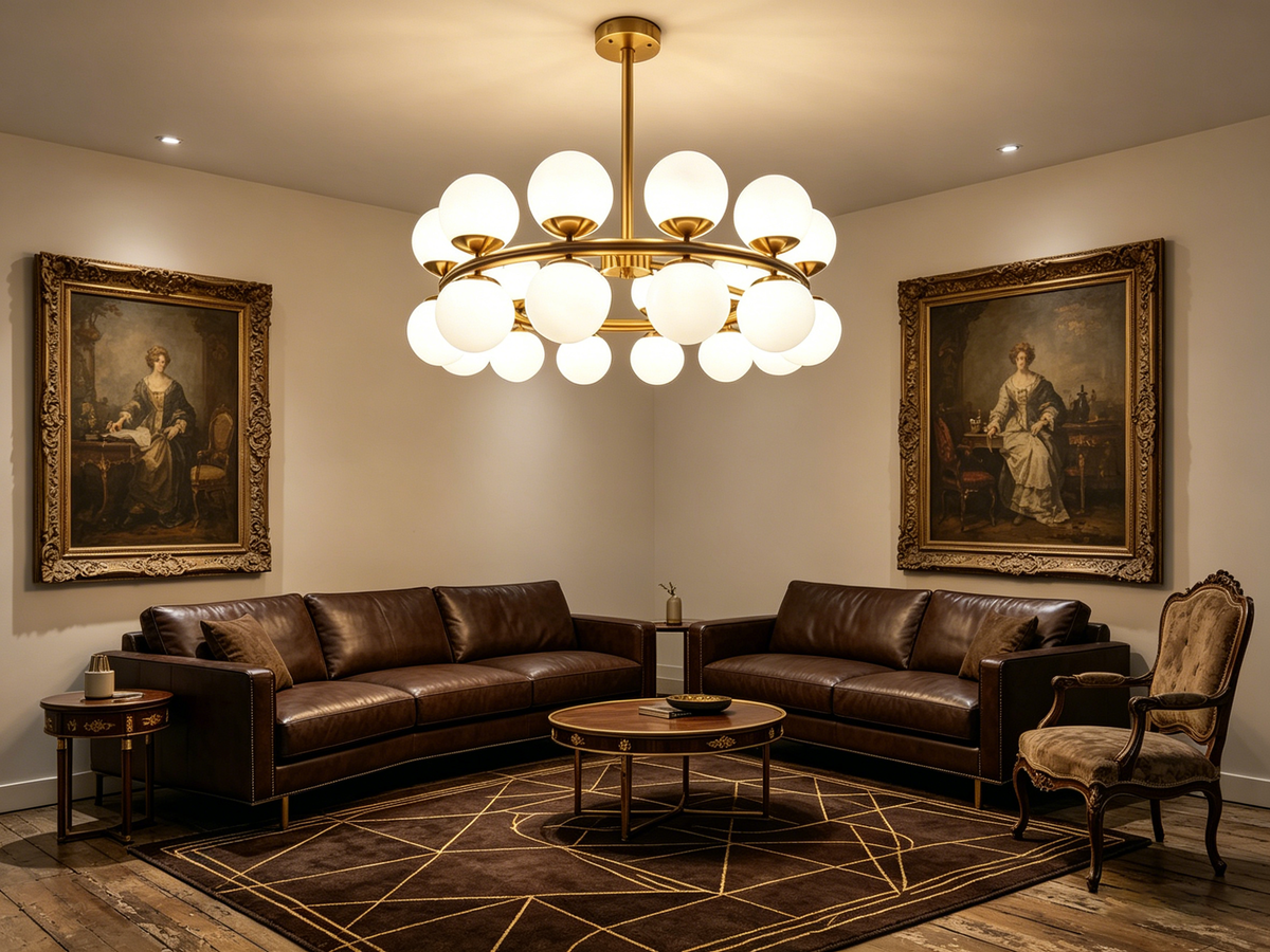 Glass Spheres Chandelier