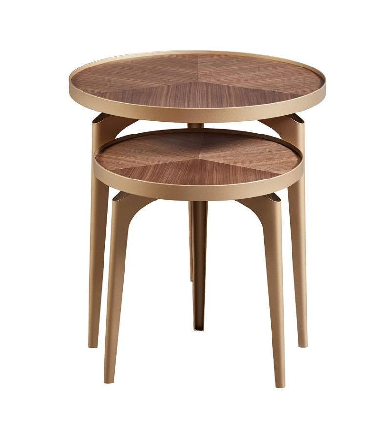 Brass Nesting Tables Set of 2