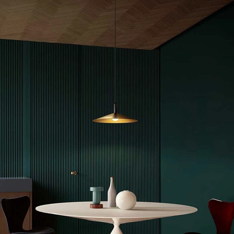 Brass Cone Pendant Lamp