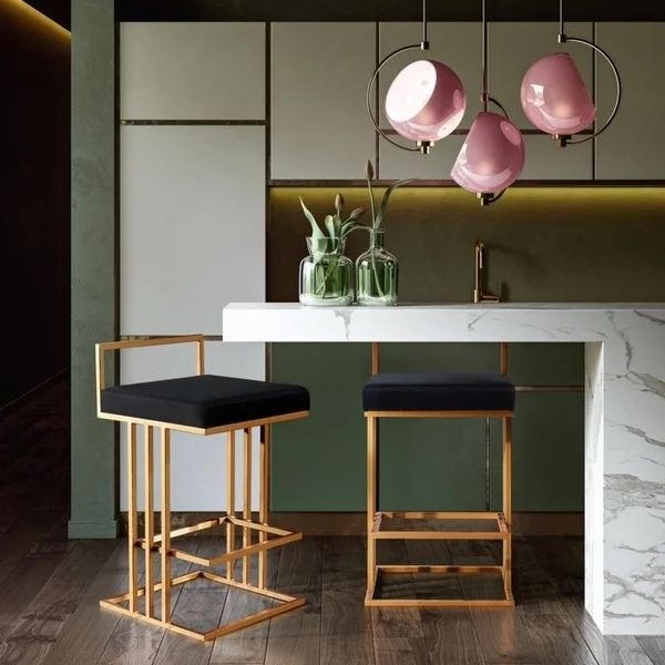 Brushed Brass Bar Stool