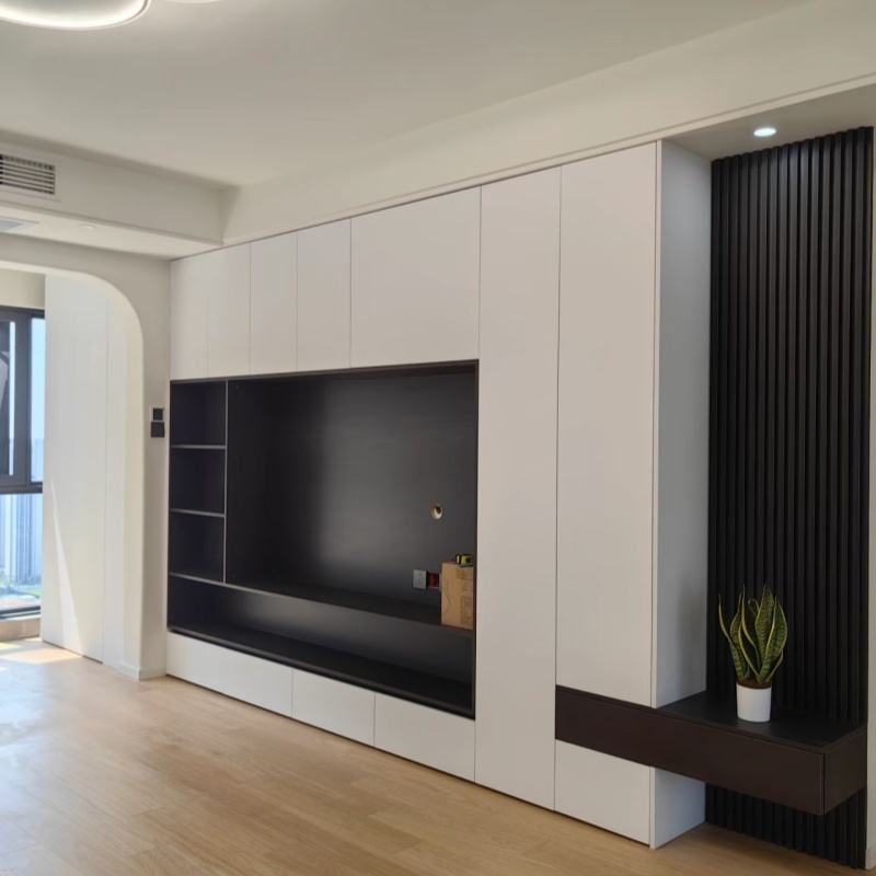 Suspended Oak TV Unit
