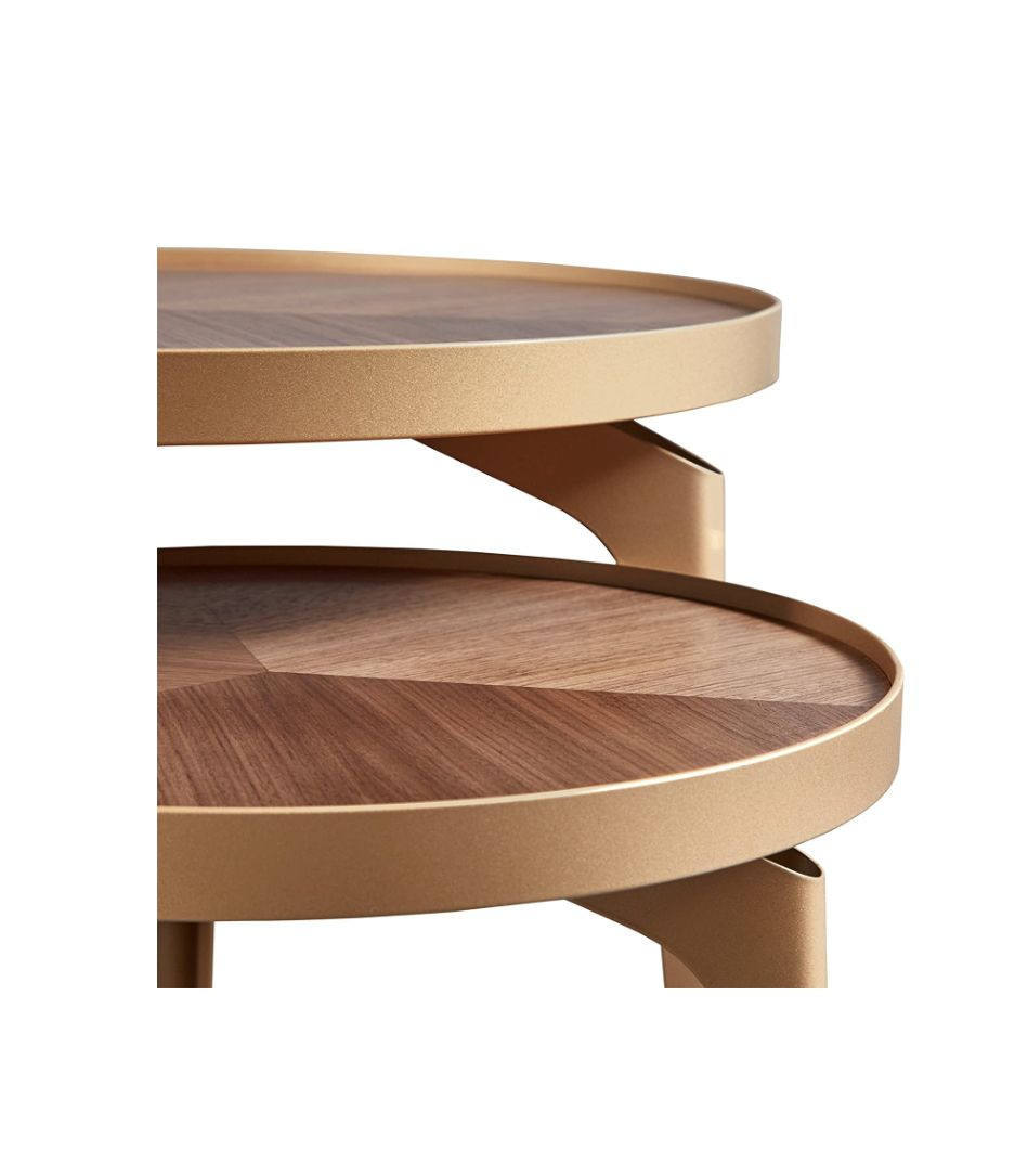 Brass Nesting Tables Set of 2