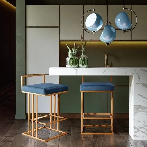 Brushed Brass Bar Stool