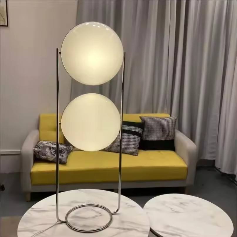 Opal Globe Floor Lamp