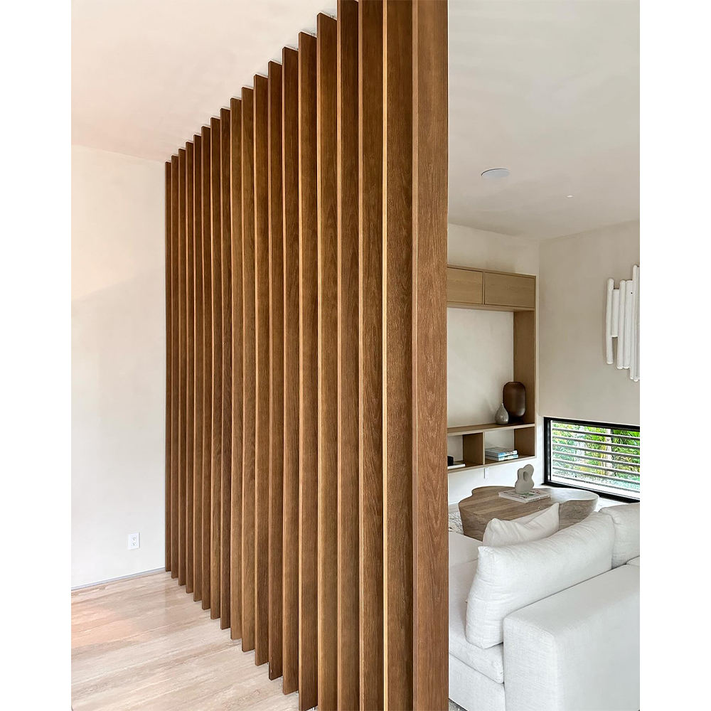 Oak Slat Room Divider
