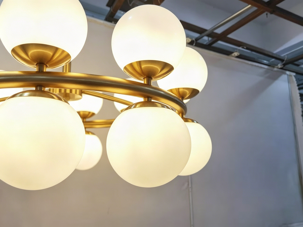 Glass Spheres Chandelier
