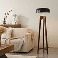 Oak Tripod Floor Lamp