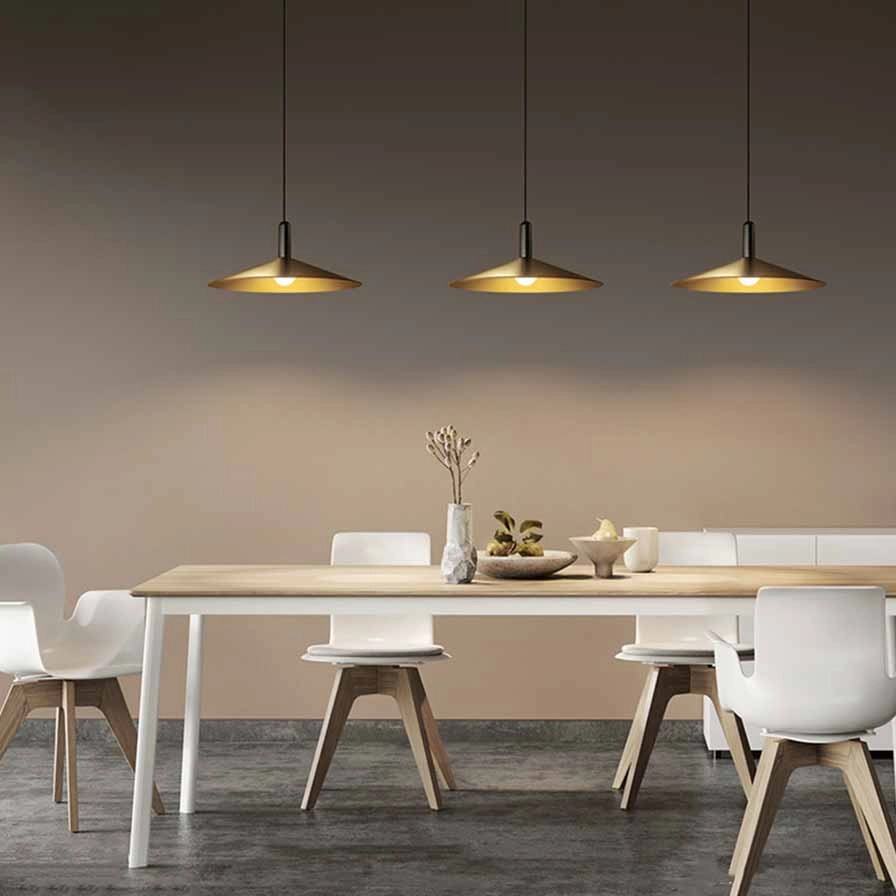 Brass Cone Pendant Lamp