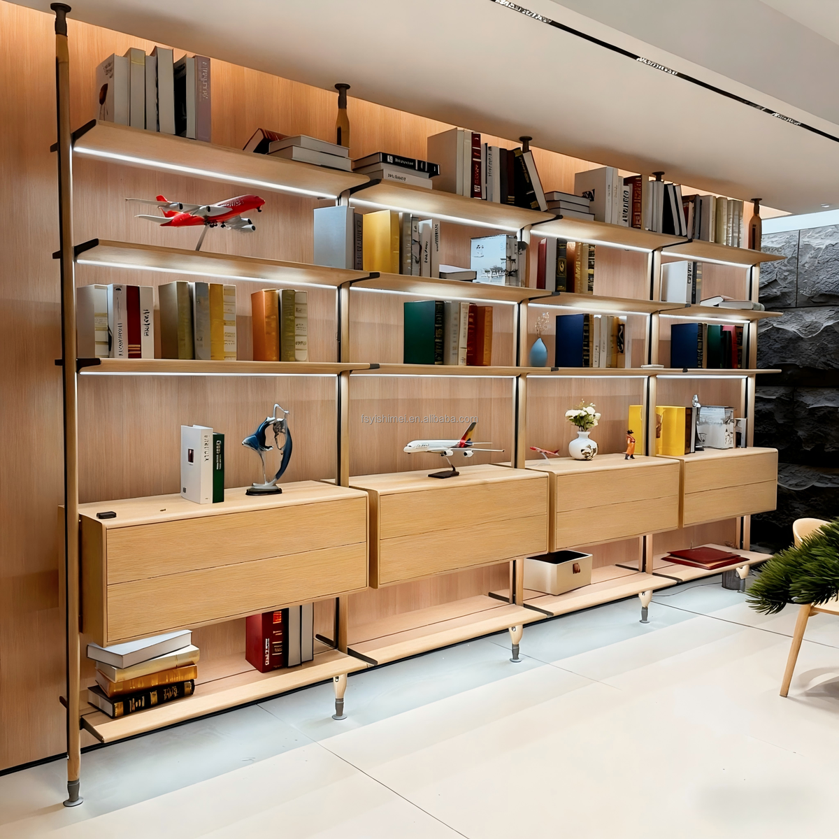 Floor-to-Ceiling Bookcase