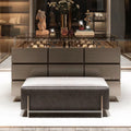 Black-Frame Glass Display Cabinet