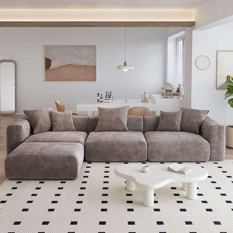 Borghese Curved Boucle Sofa