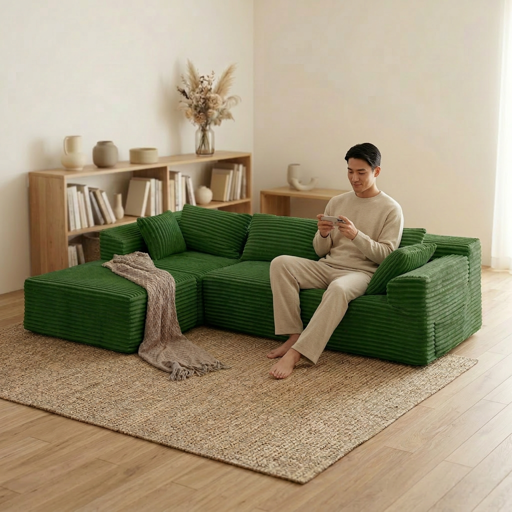 Chesterfield Emerald Velvet Sofa