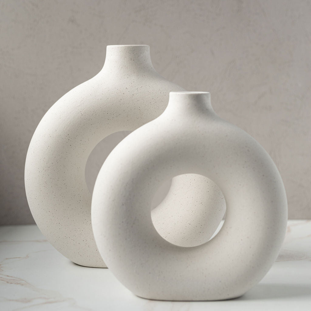 Artisan Ceramic Vase Set