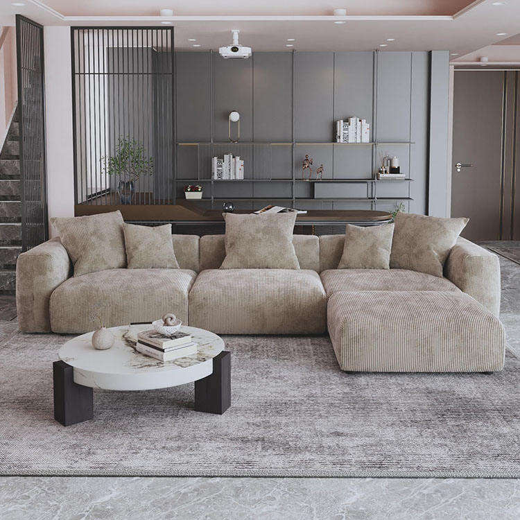 Borghese Curved Boucle Sofa