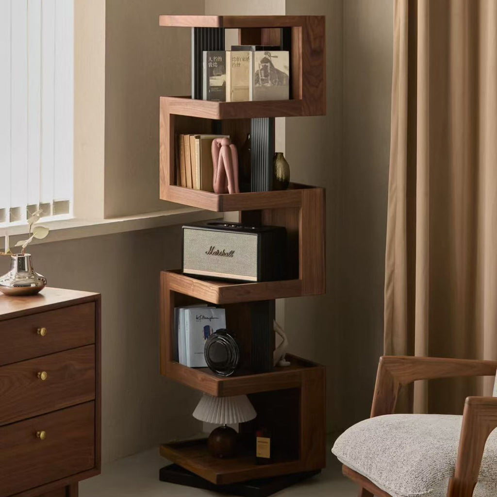 Steel & Walnut Modular Shelving