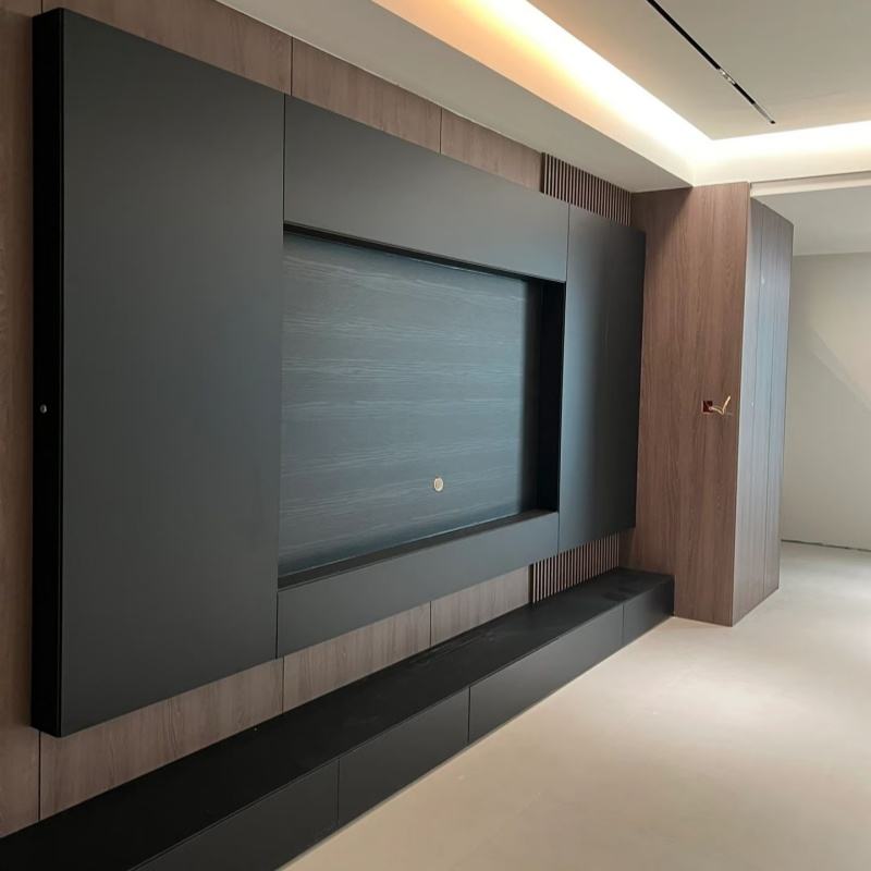 Suspended Oak TV Unit