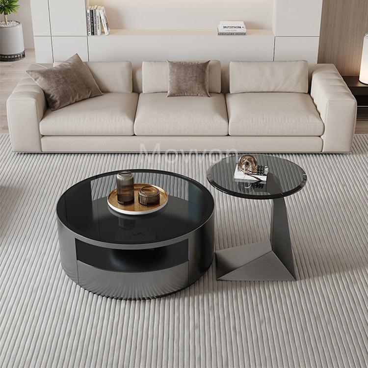 Curved Glass Coffee Table