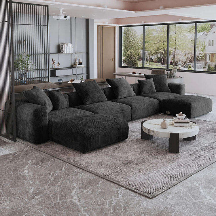 Borghese Curved Boucle Sofa