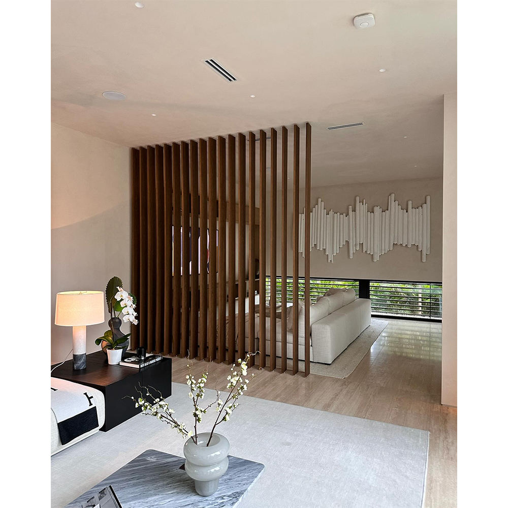 Oak Slat Room Divider