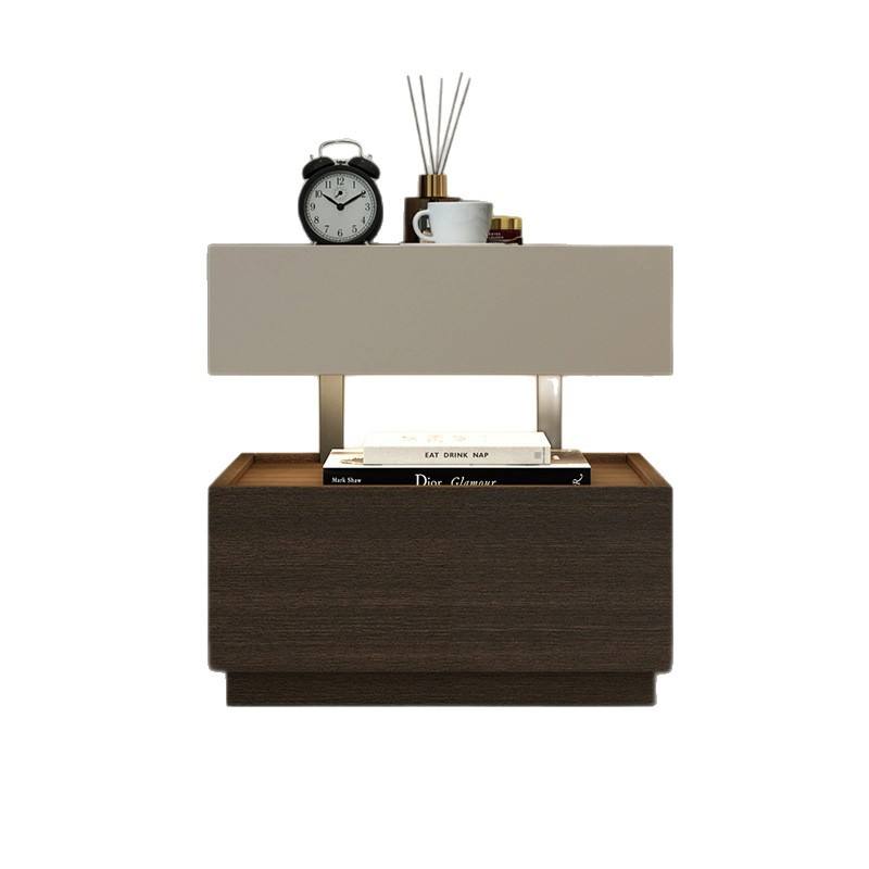 Cantilevered Walnut Nightstand