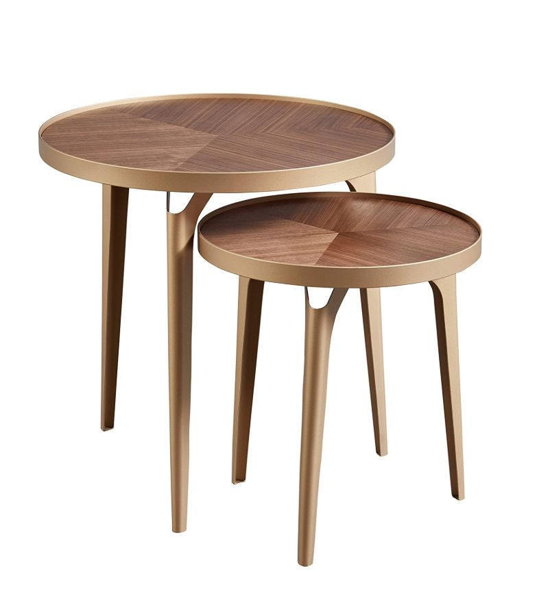 Brass Nesting Tables Set of 2