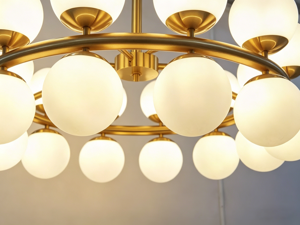 Glass Spheres Chandelier