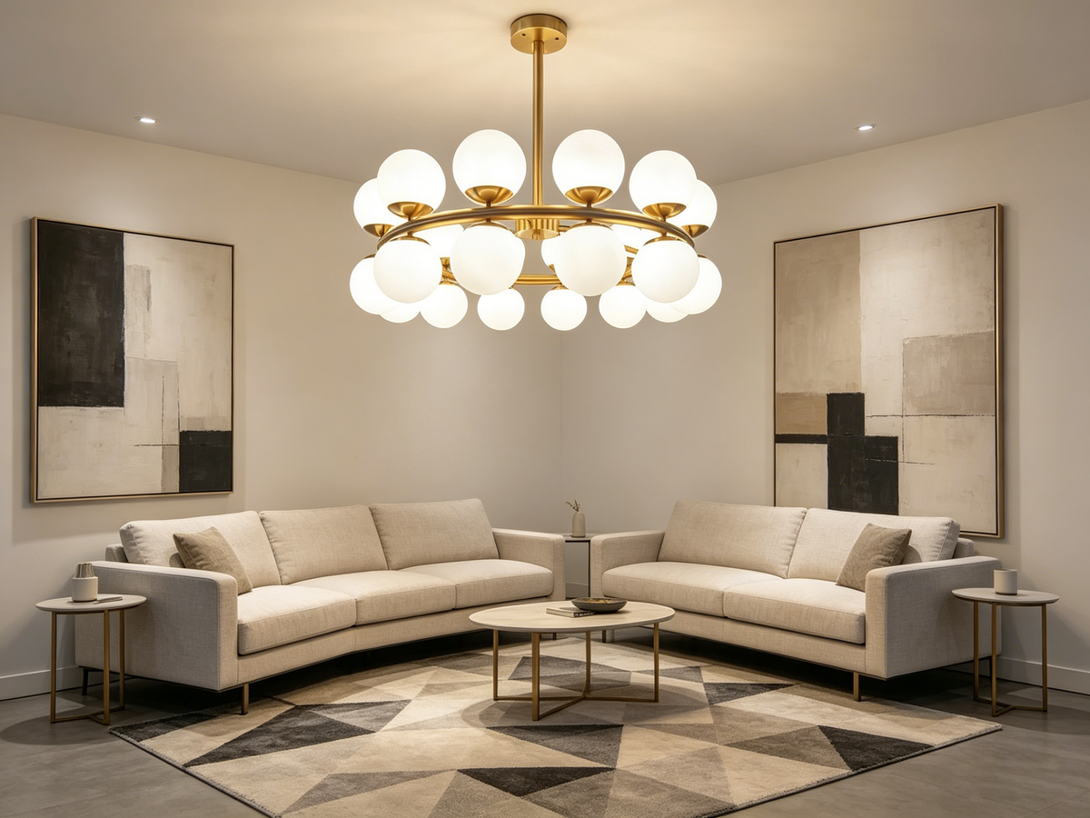 Glass Spheres Chandelier
