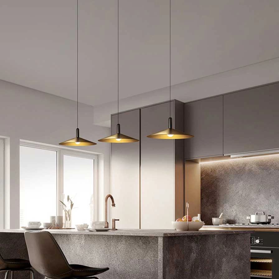 Brass Cone Pendant Lamp